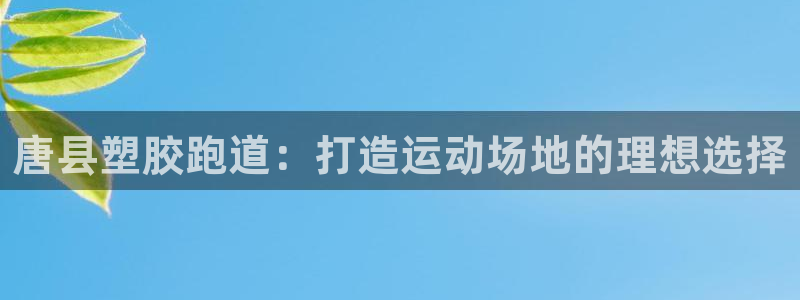 谈球吧官网在线入口免费观看：唐县塑胶跑道：打造运动场地的理想选择