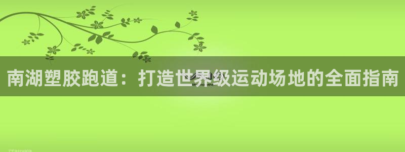谈球吧网页登录：南湖塑胶跑道：打造世界级运动场地的全面指南
