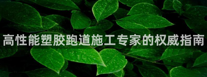 谈球吧app靠谱吗：高性能塑胶跑道施工专家的权威指南