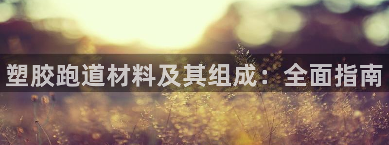 谈球吧官网在线入口手机版免费：塑胶跑道材料及其组成：