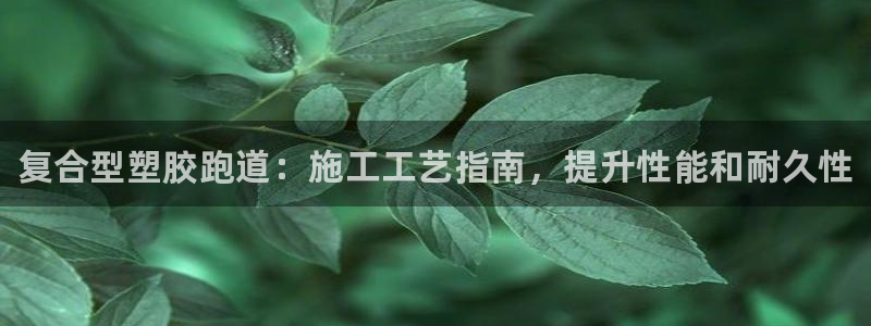谈球吧首页：复合型塑胶跑道：施工工艺指南，提升性能和